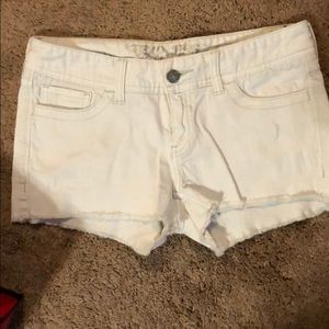 White Express shorts